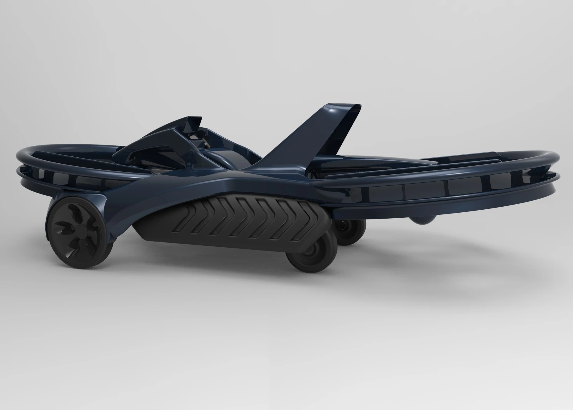 With a pre-fuel weight of about 356 kg (785 lb), the hoverbike can carry loads of up to 140 kg (310 lb) (Photo: Aerofex)