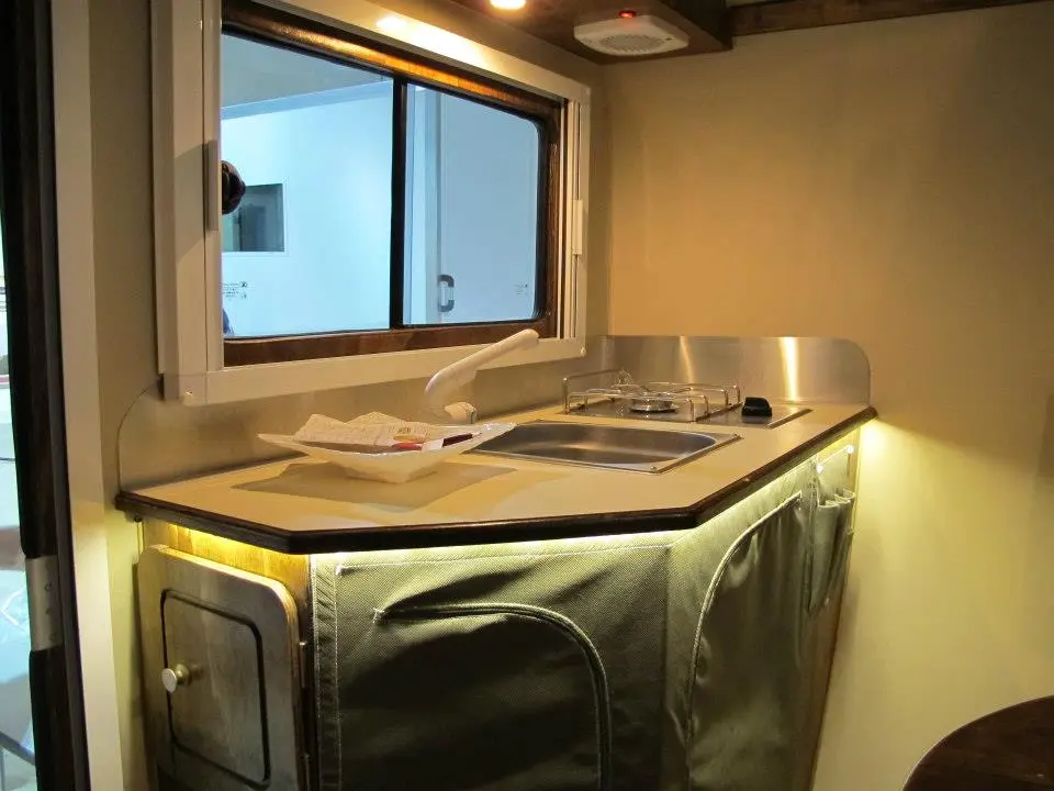 The Pino Pi2010 kitchen area