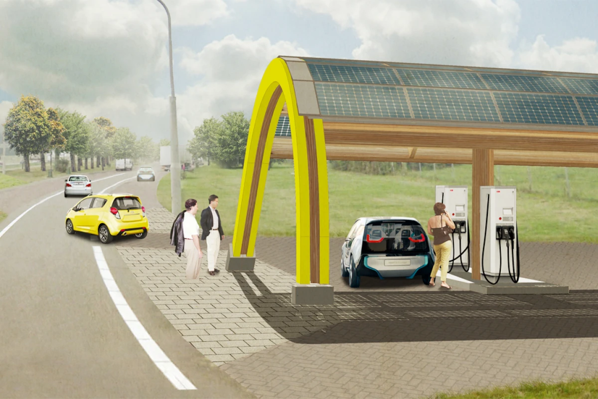 One of the planned EV charging stations