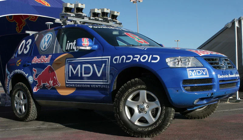 Volkswagen's winning vehicle at the DARPA Grand Challenge