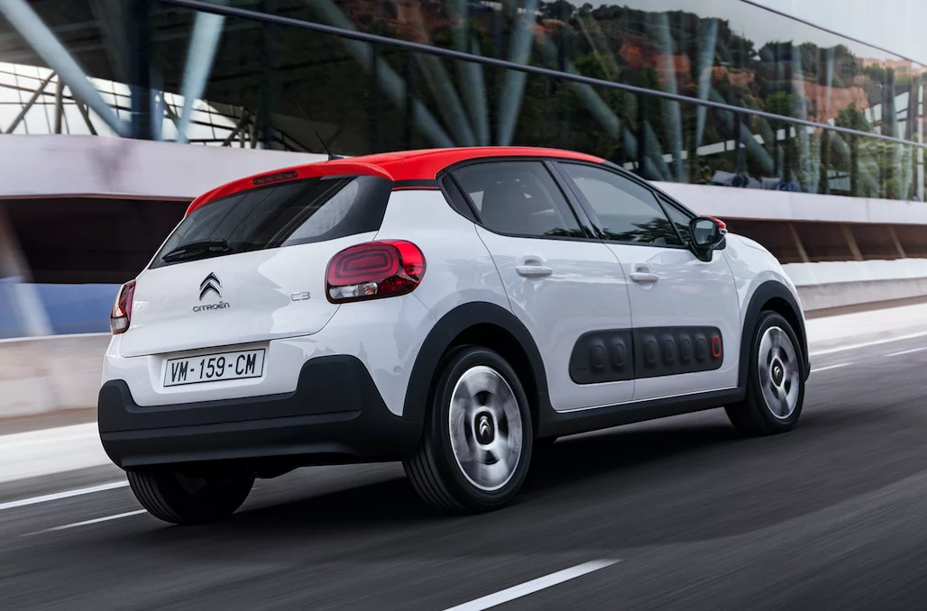 The C3's rugged rear end