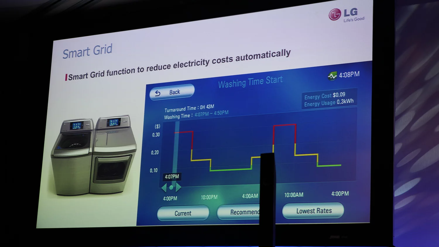 Smart Grid lets you track energy use on your LG THINQ appliance