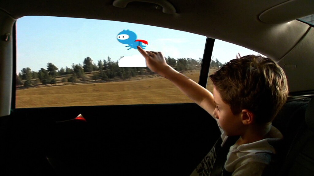 The Otto app features an animated character that interacts with the outside environment