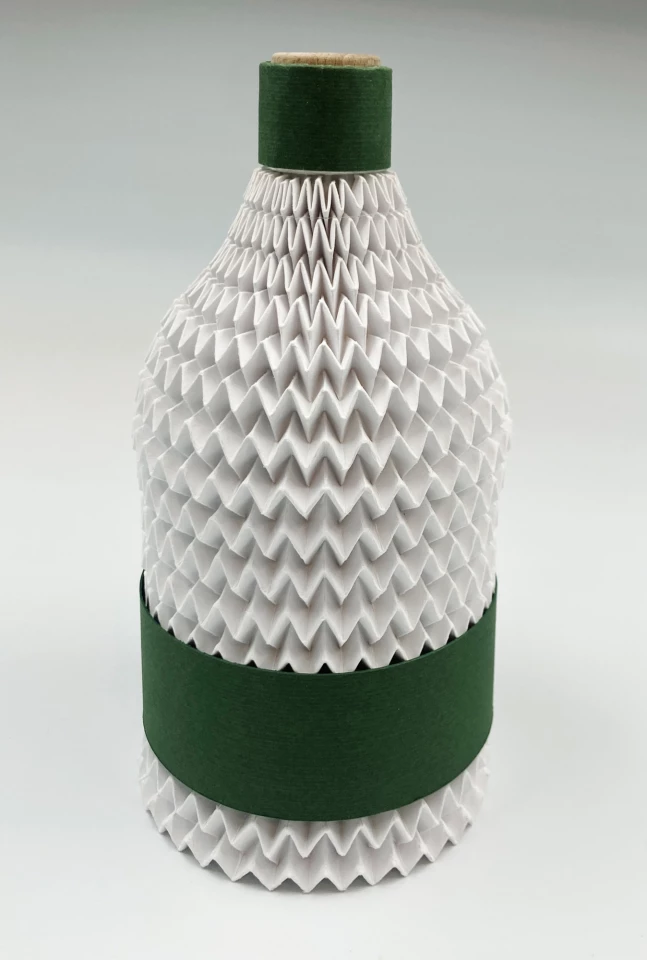 The FOLD material could be wrapped around fragile items such as glass bottles