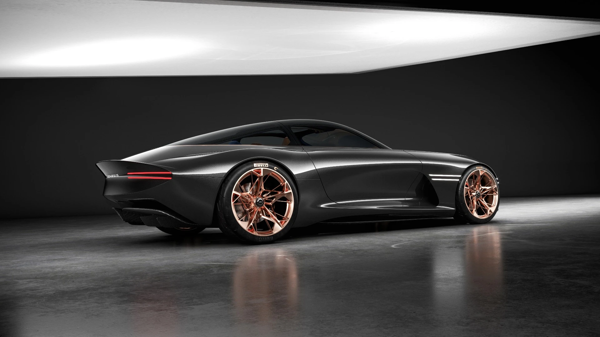 The outlets behind the front wheels reduce pressure buildup and cut drag