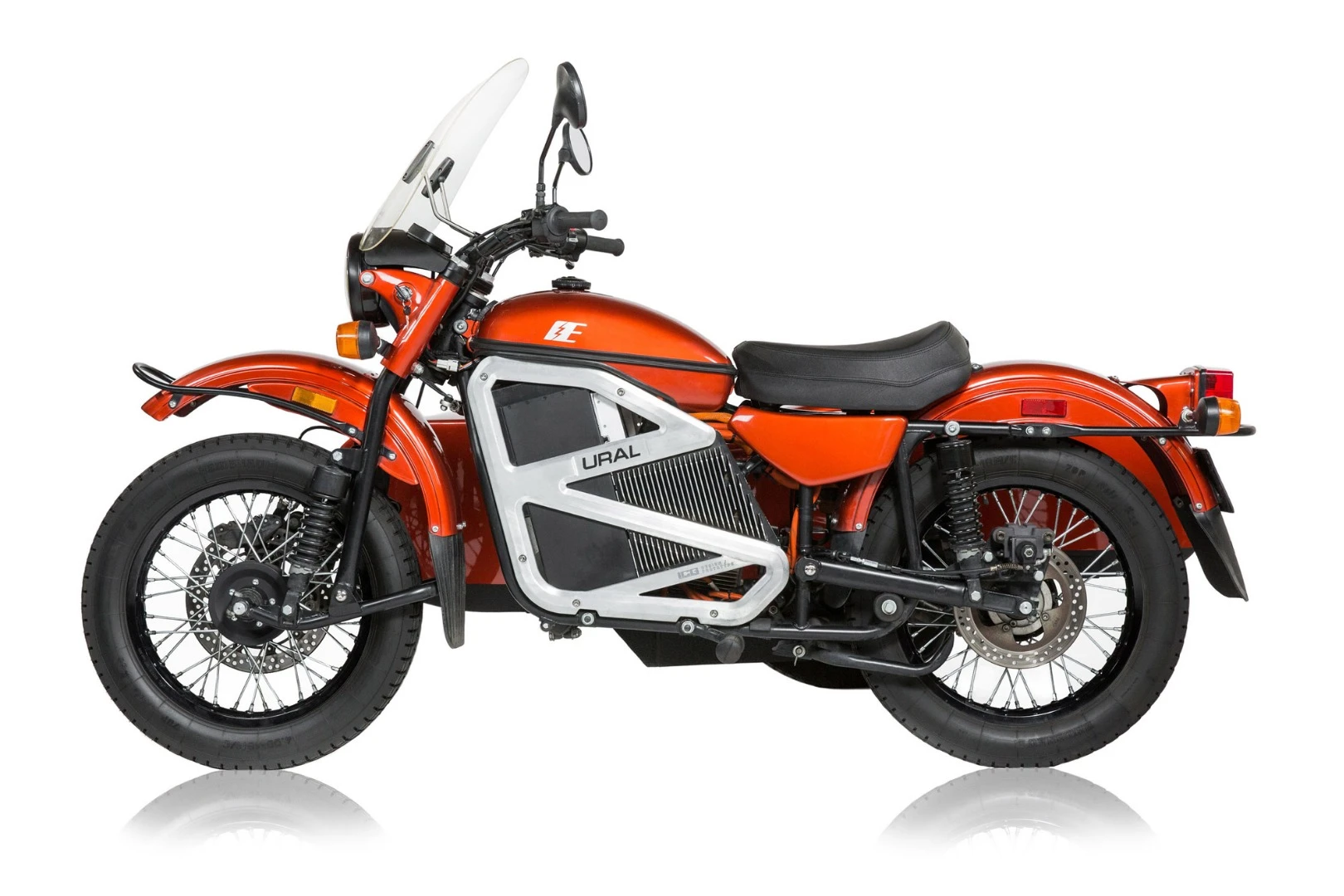 Ural's electric prototype: looks absolutely bizarre from the non-outfit side