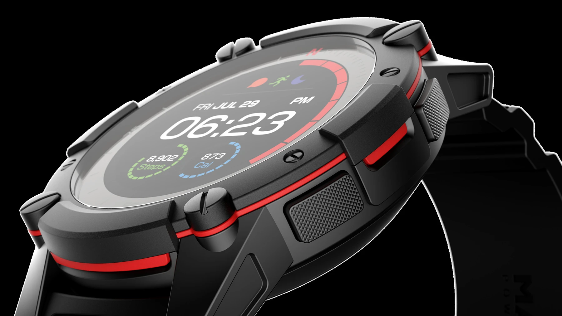 The PowerWatch 2 adds a solar cell and a color display to the original PowerWatch design