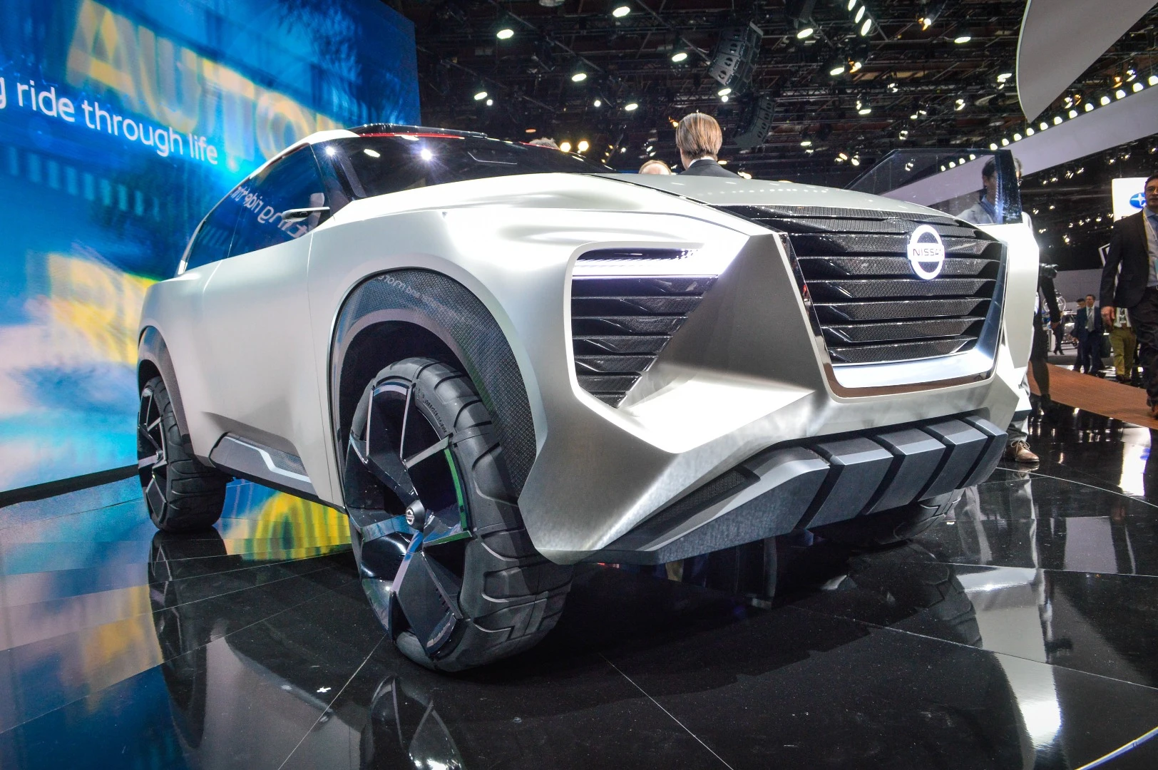 Nissan says the Xmotion explores the rugged and more powerful side of Intelligent Mobility