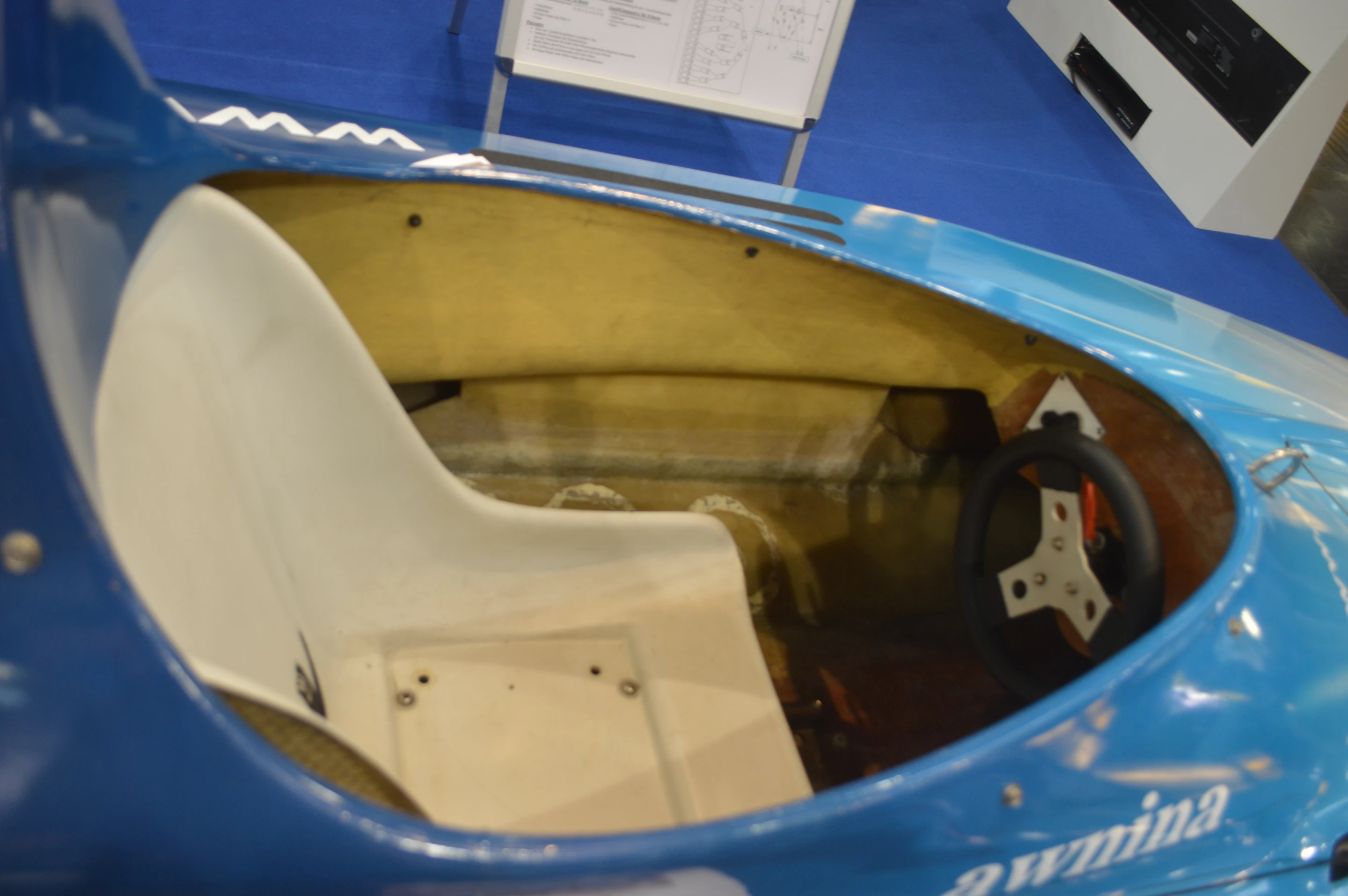 A look inside a very simple cockpit