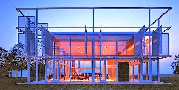 Taghkanic House at dusk (Photo: T. Phifer and Partners)