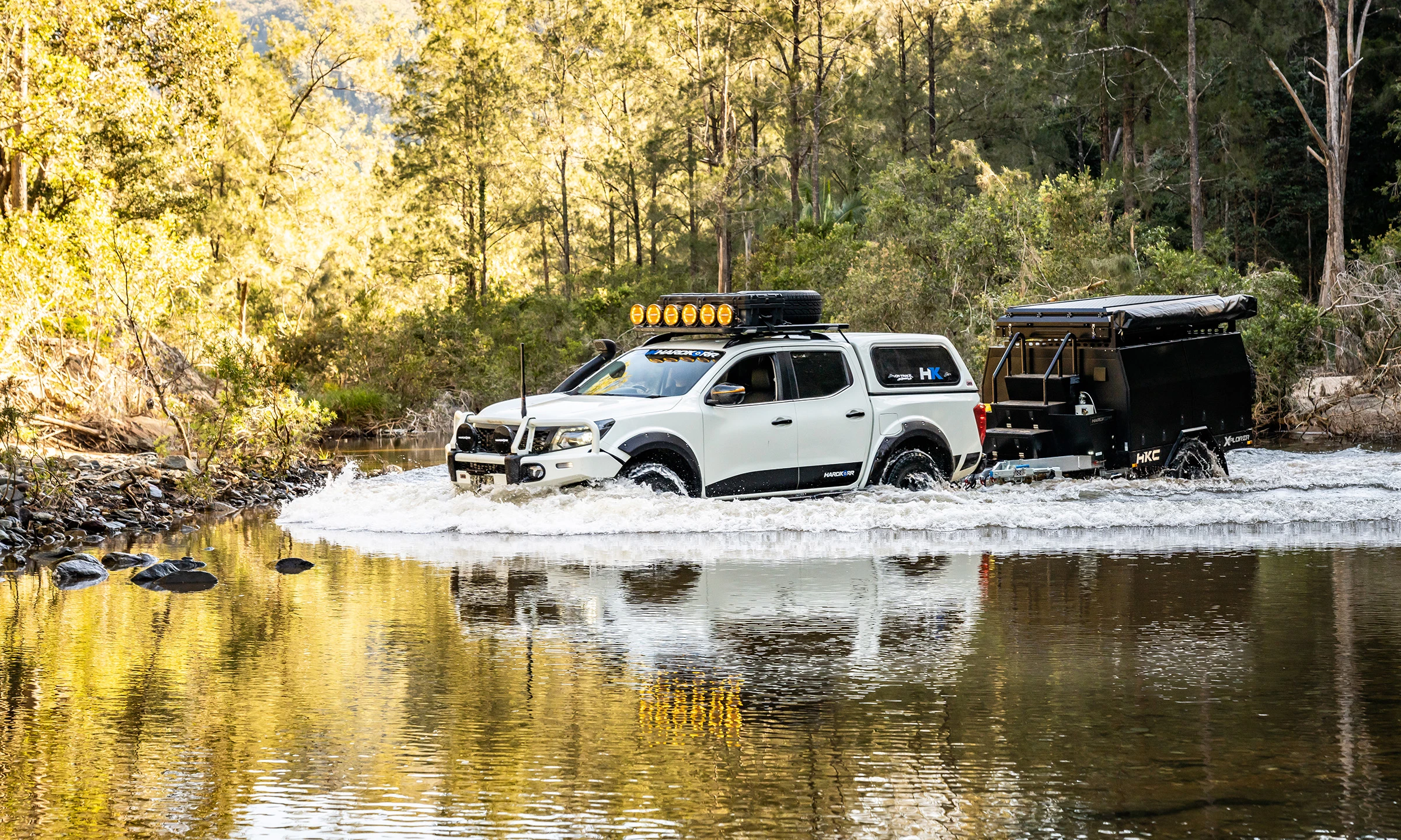 Like other Hardkoor campers, the Xplorer is built for go-anywhere off-road towing