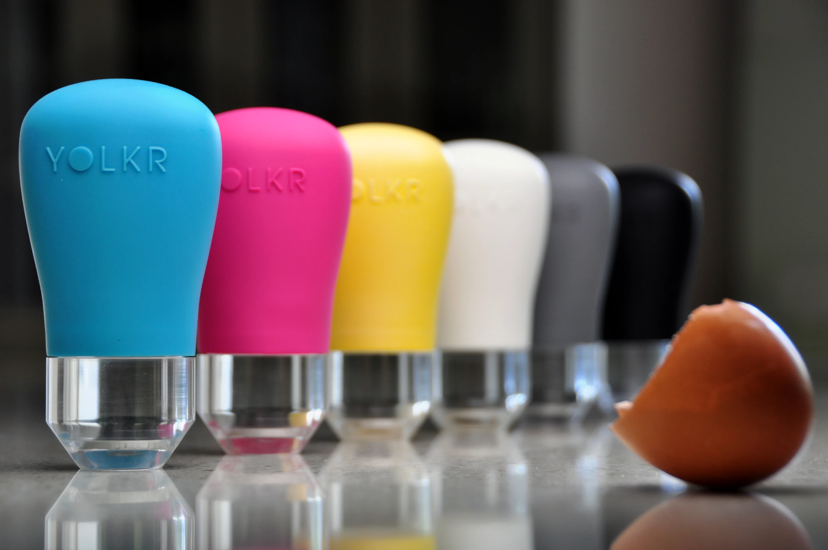 The Yolkr is available in a variety of colors