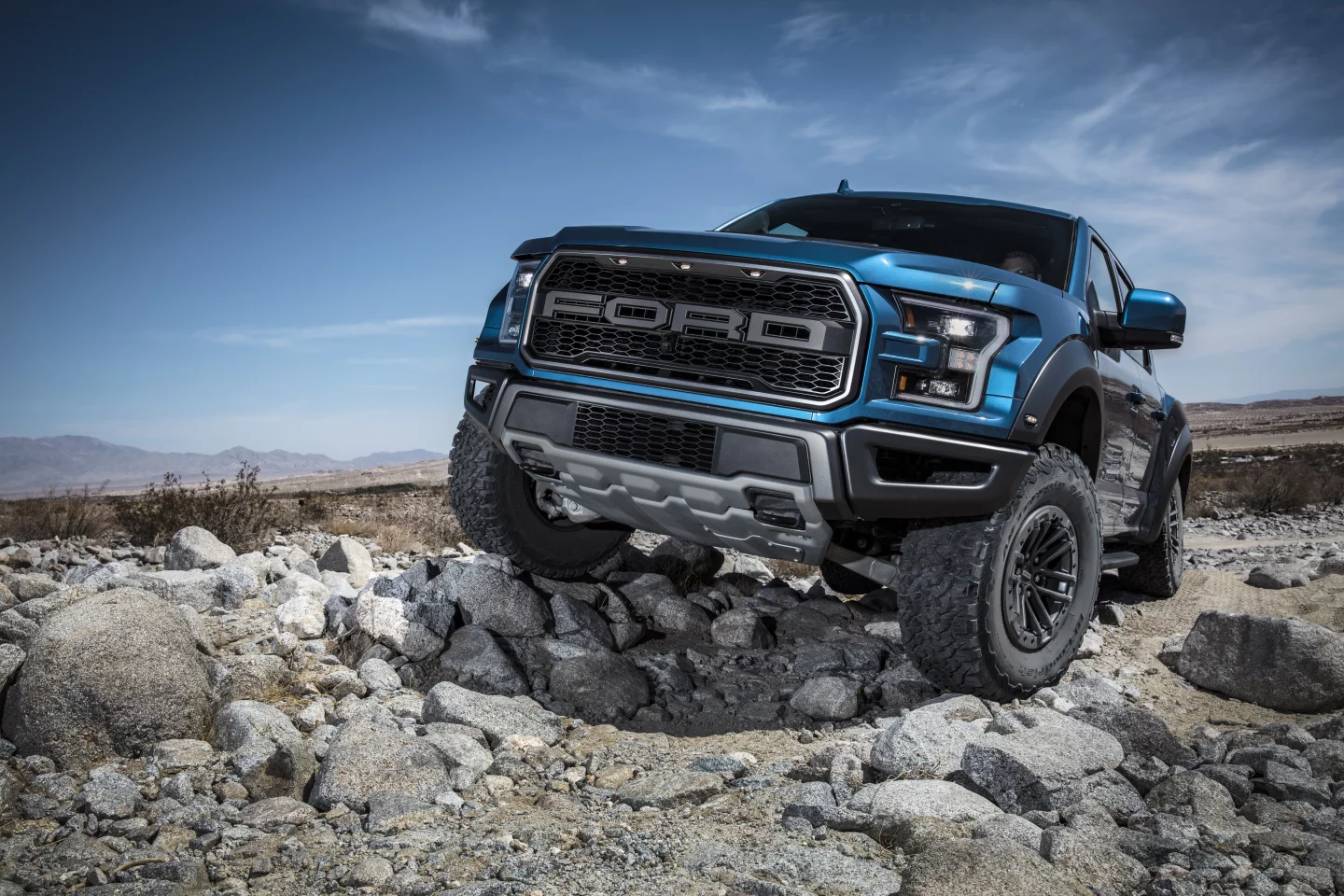 With its 3.5-liter twin turbo V6, the 450-horsepower F-150 Raptor packs plenty of punch, but the way Ford sees it there’s more to off-road muscle than sheer engine power