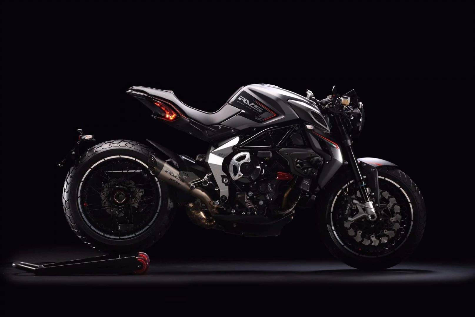 The MV Agusta RVS #1 uses special lightweight components throughout its body