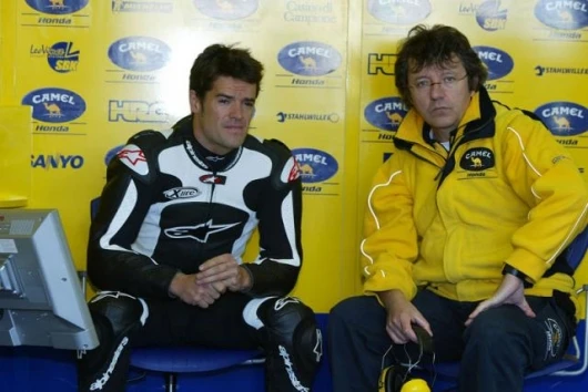 Checa in the Pons garage