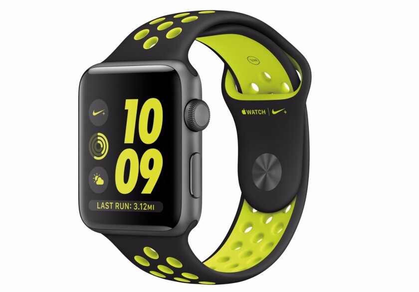 Apple Watch Nike + edition in Black/Volt colorway