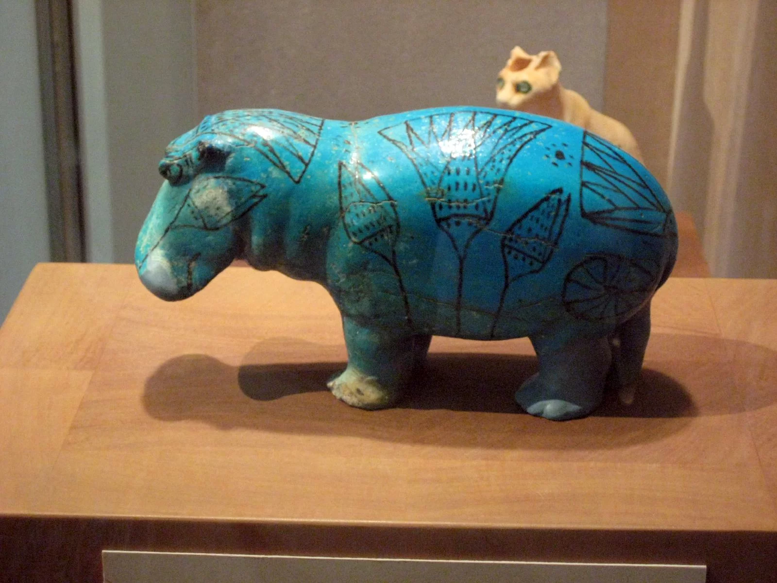 "William," a blue faience hippopotamus of the 12th Dynasty, in the Metropolitan Museum of Art, New York (Image: Claire H)