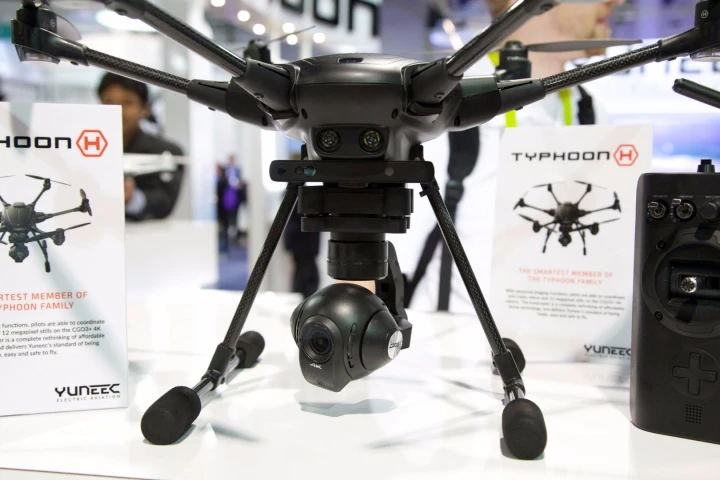 The Typhoon H has a gimbaled HD camera