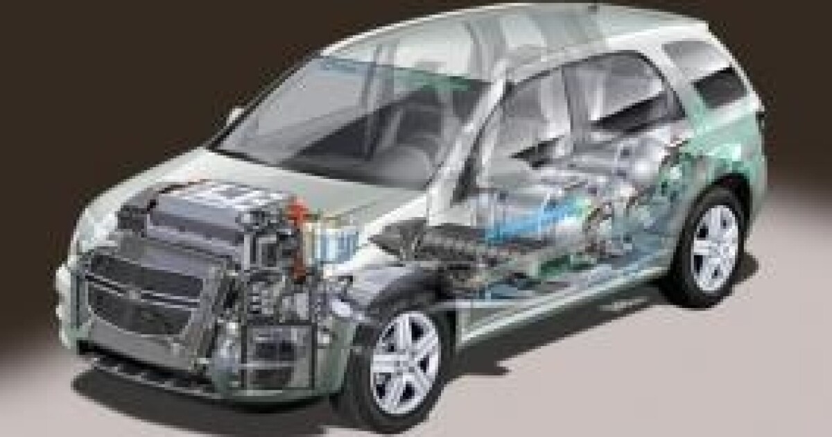 GM debuts fourthgeneration Hydrogen fuel cell car