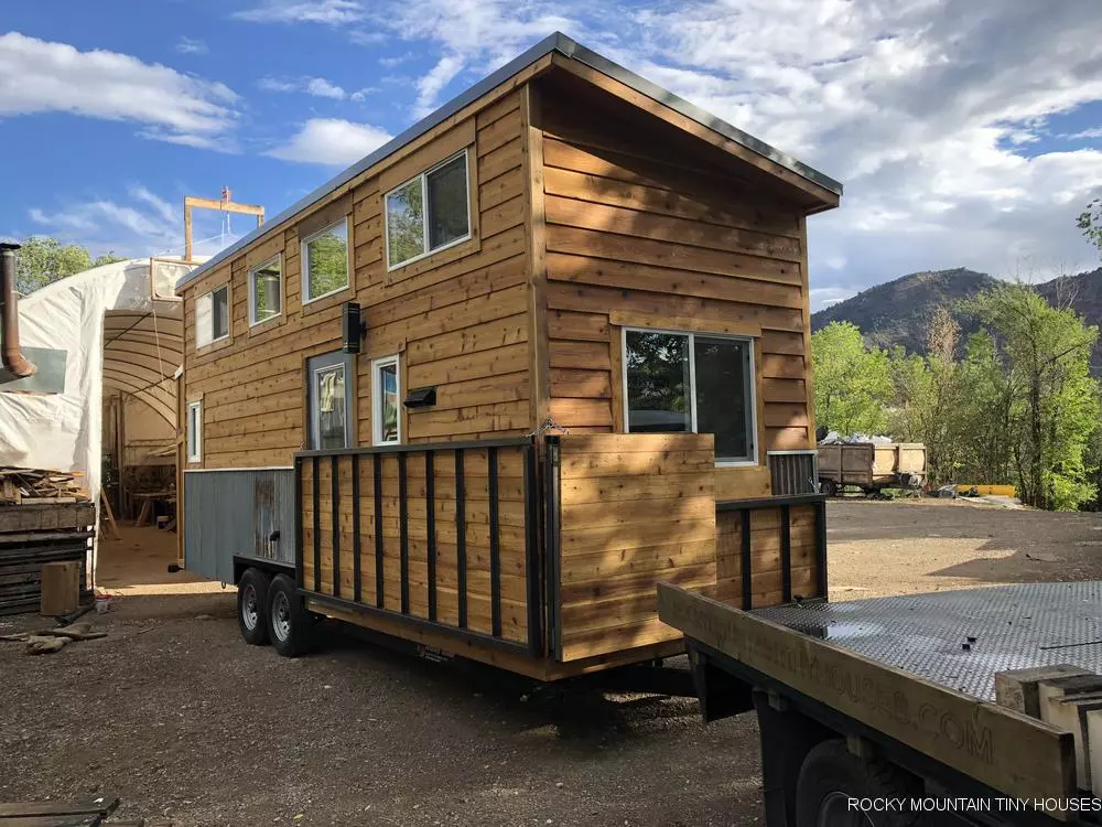 The Ad Astra (or to the stars) tiny house measures just 24 ft (7.3 m)-long and is based on a double-axle trailer