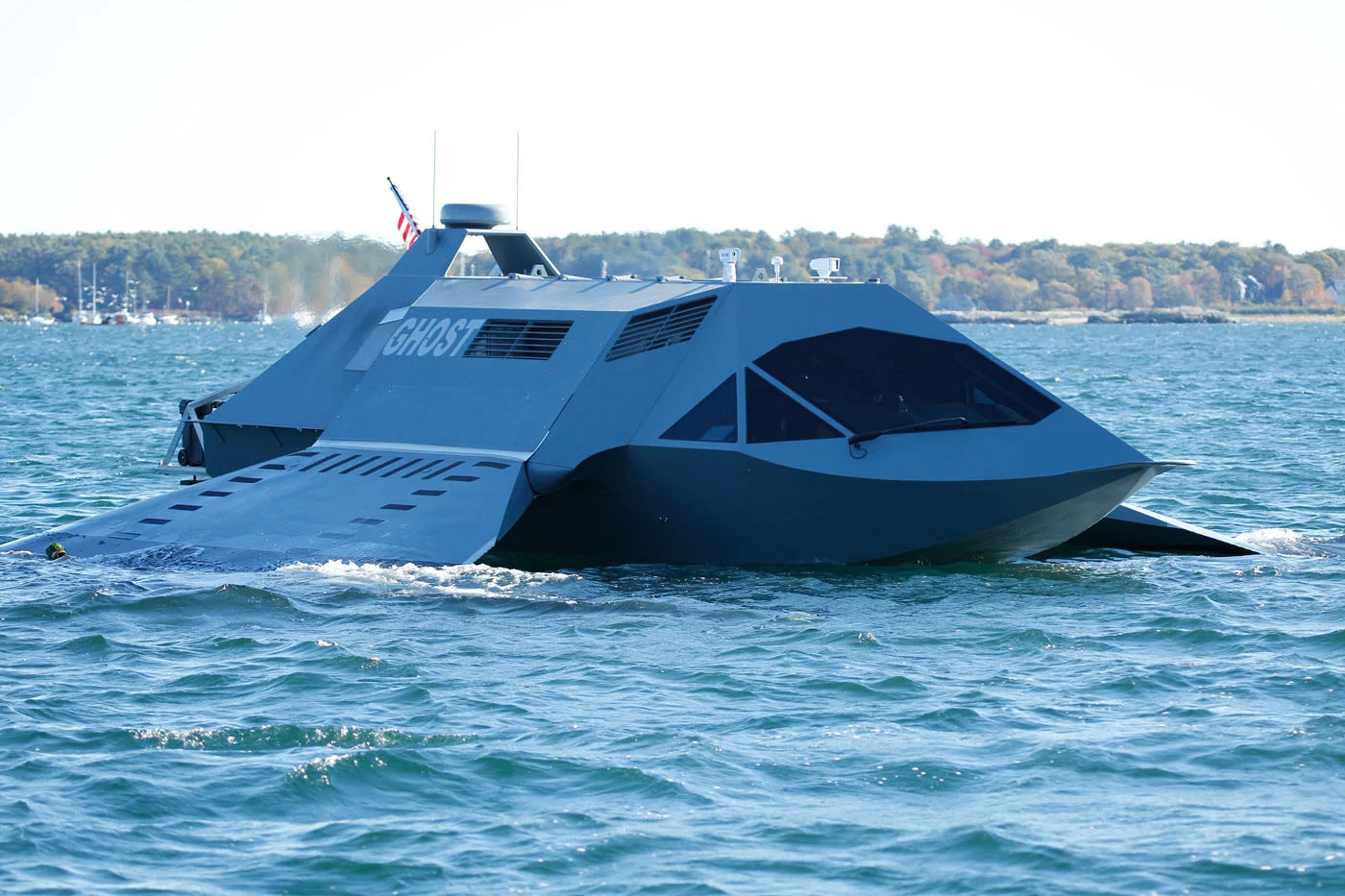 GHOST is a prototype military boat, that is claimed to be the world's first super-cavitating watercraft