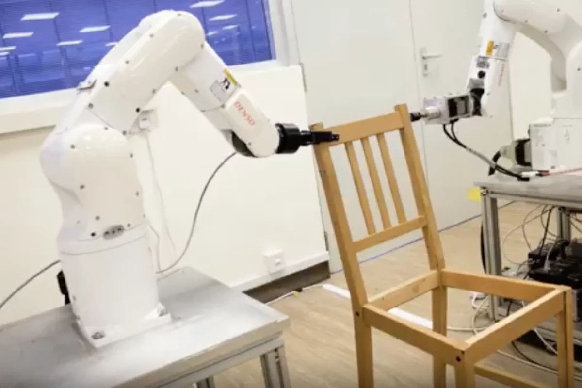 NTU's new robot, built from off-the-shelf components, was able to autonomously assemble an Ikea chair in 20 minutes