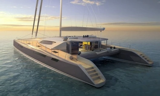 The Aeroyacht 110 is designed to use the Icon A5 amphibian sports plane as a tender