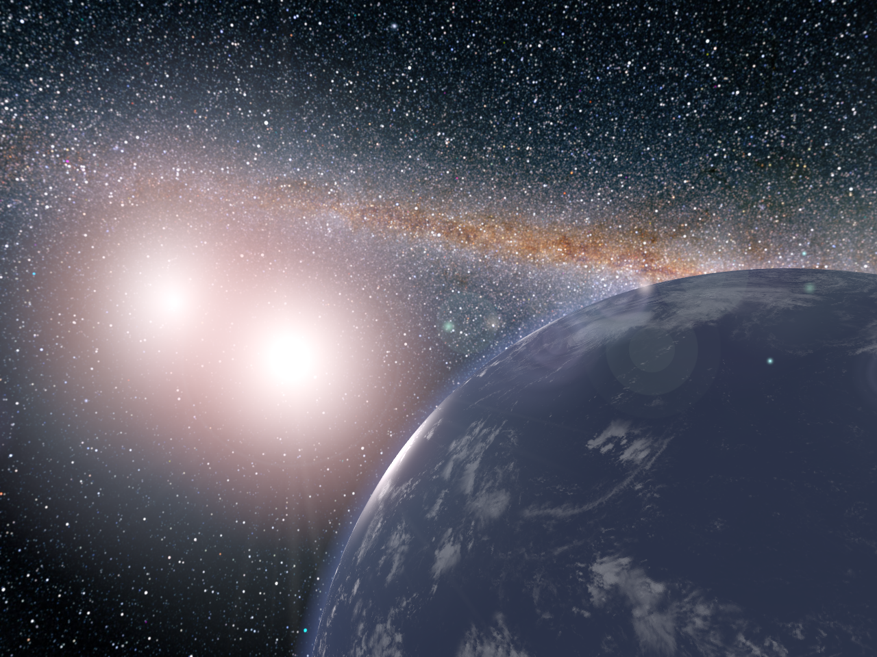 Earth-sized 'Tatooine' planet with two suns