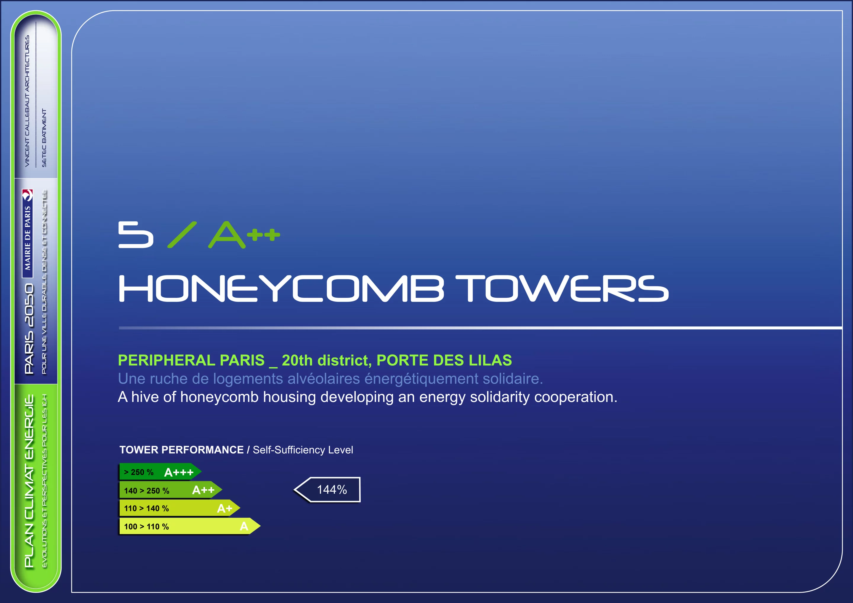 Honeycomb Towers, located at Porte Des Lilas (Image: Vincent Callebaut Architectures)