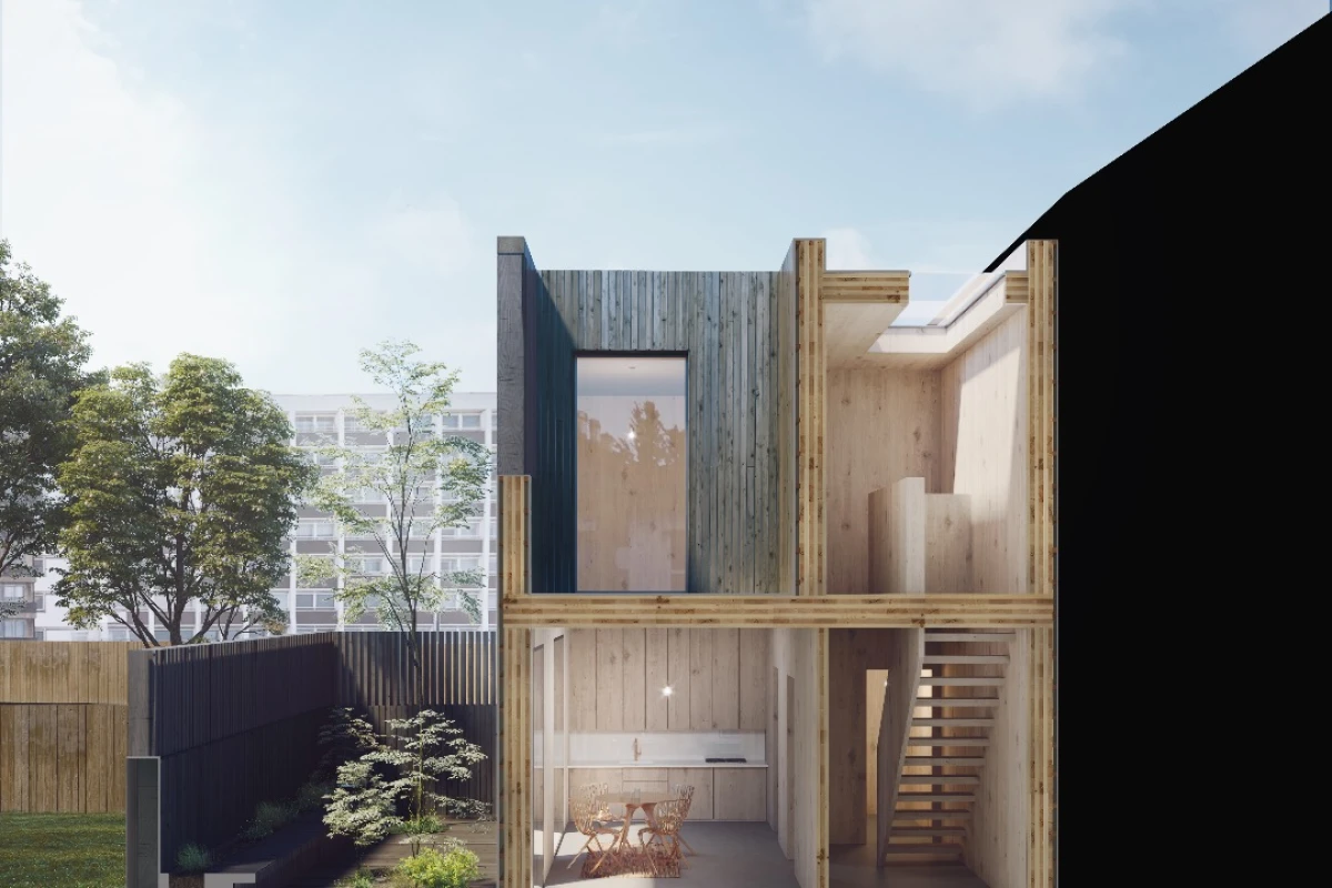 David Adjaye’s Cube Haus design is an adaptive modular home that can respond to a sites’s challenges