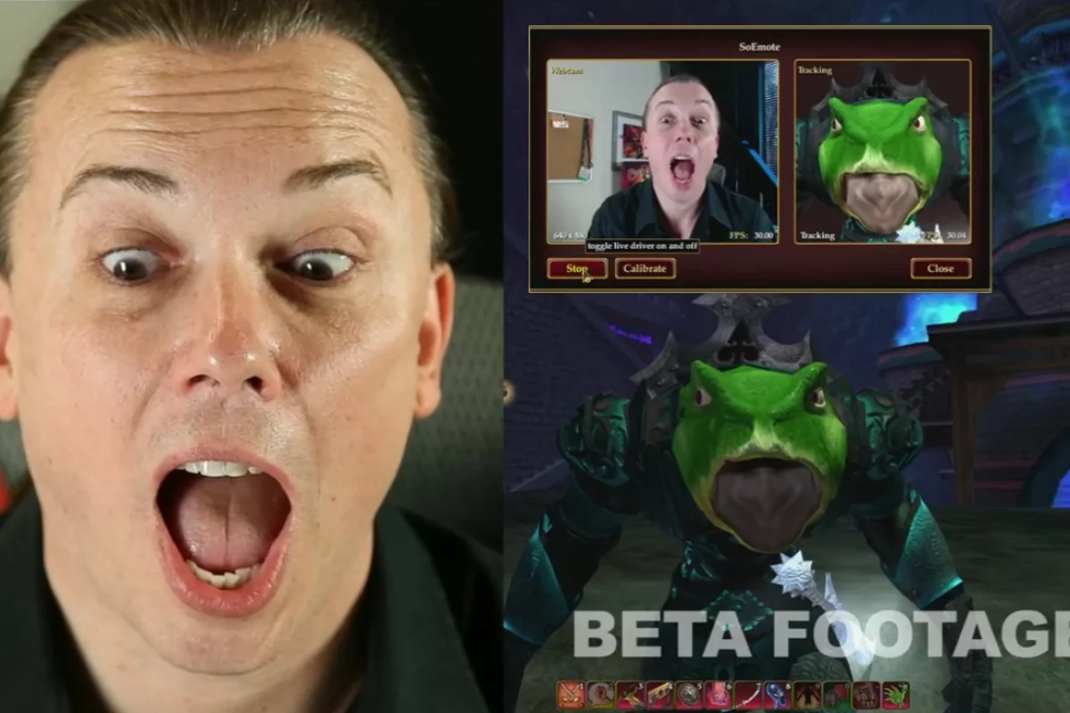 Sony is adding facial recognition software to Everquest II that will use a webcam to translate players' facial expressions, head movements, and voice onto their online avatar in real time