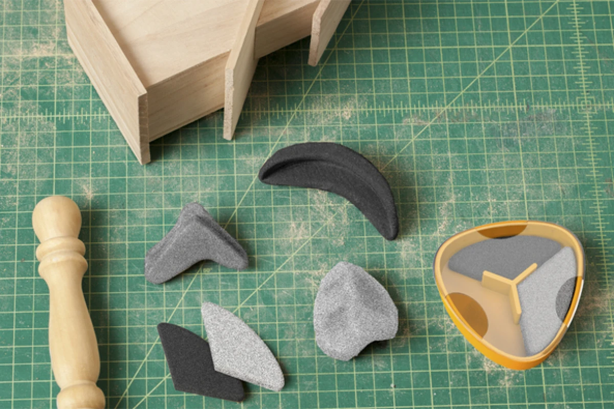 Sandables are a set of sanding tools that can be reshaped like gritty modeling clay to suit any woodworking task
