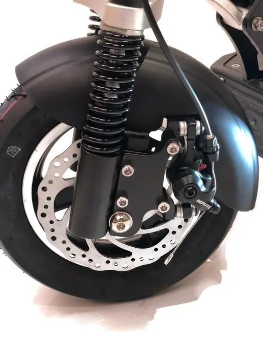 Stopping power comes in the shape of front and rear disc brakes, plus electric braking