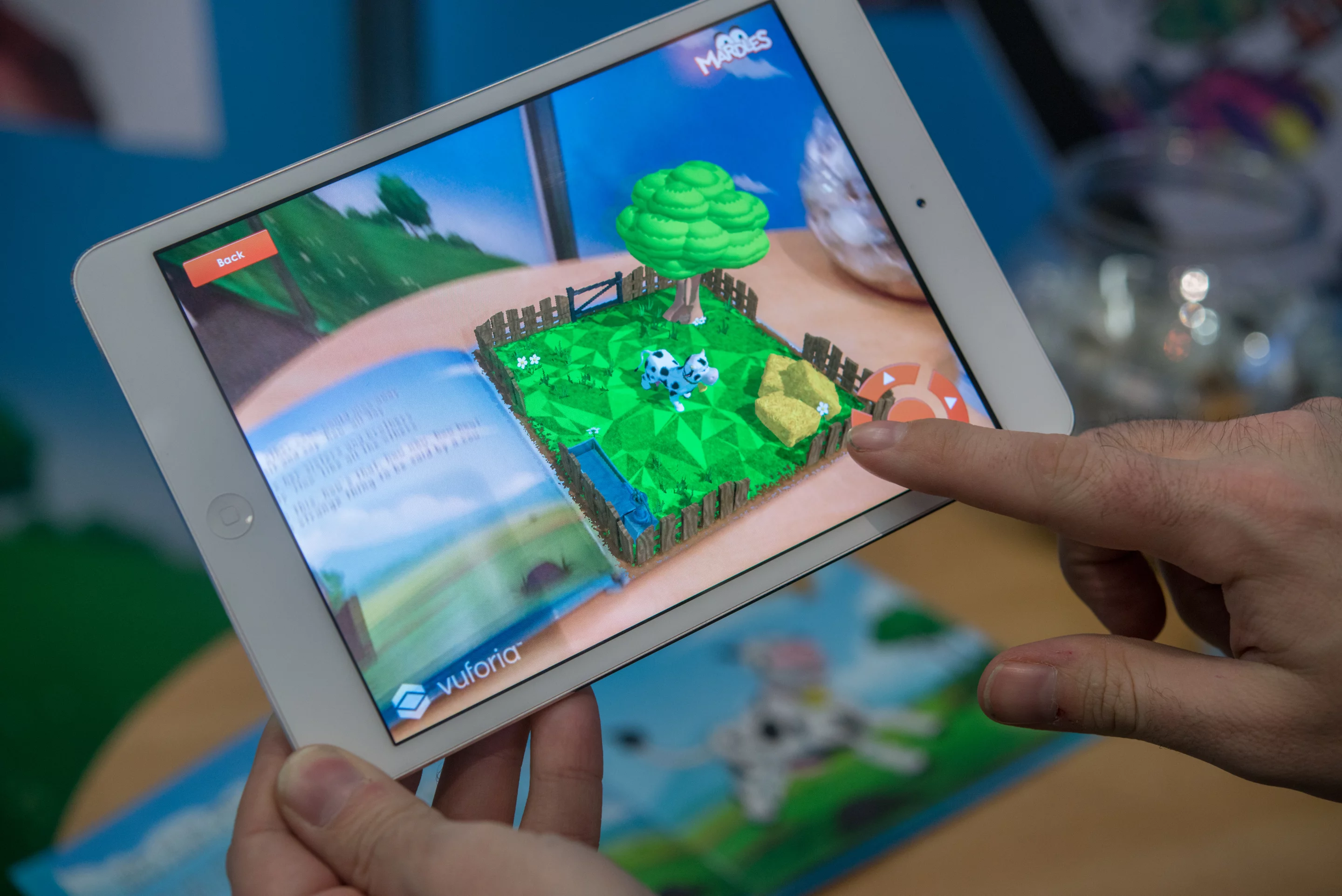 Users can interact with characters and scenes from the Mardles books via a companion app