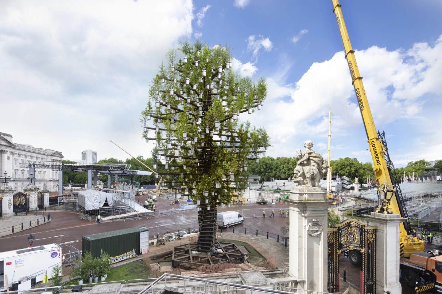 The Tree of Trees consists of a sculpted framework made up of sustainably sourced wood and hidden steel supports