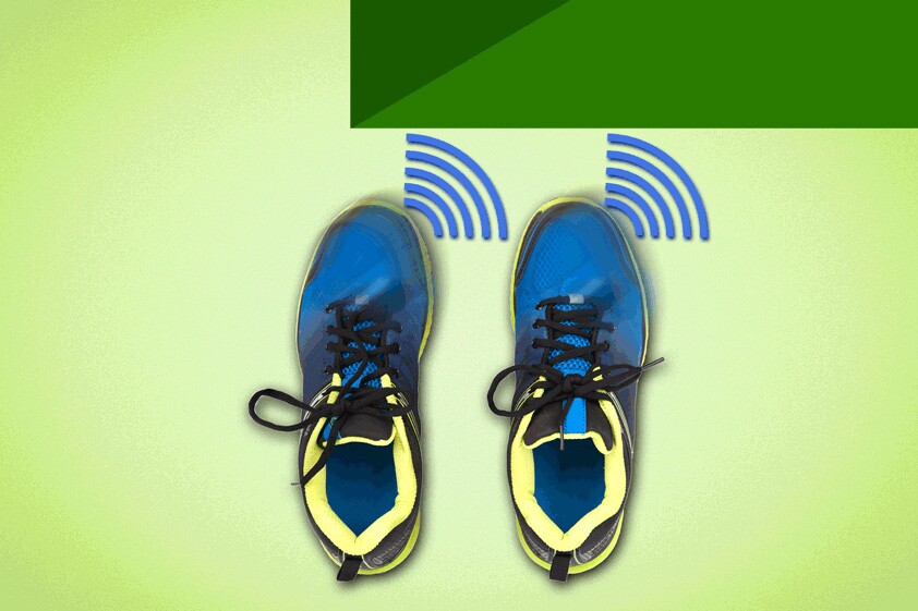 The space boot uses sensors and haptic motors to help the wearer avoid unseen obstacles