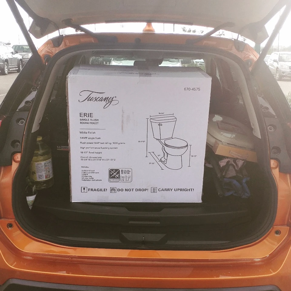 The 32 cubic feet of cargo space in the 2017 Rogue Hybrid is useful for a lot of things. Including emergency home improvements
