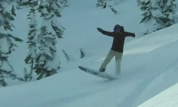 This looks like true powder surfing