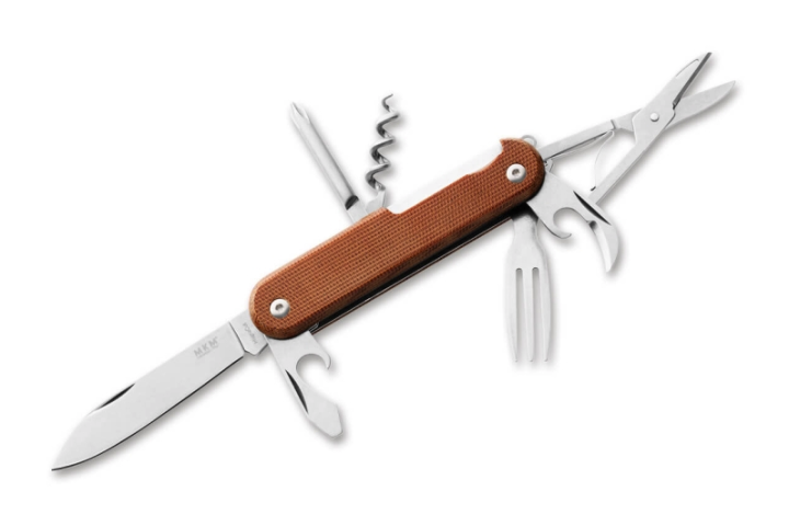 A more premium answer to the classic Swiss Army knife, the MKM Campo 7 combines a Magnacut blade with six other tools for home and camp