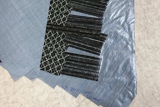 Detail of different tape layers