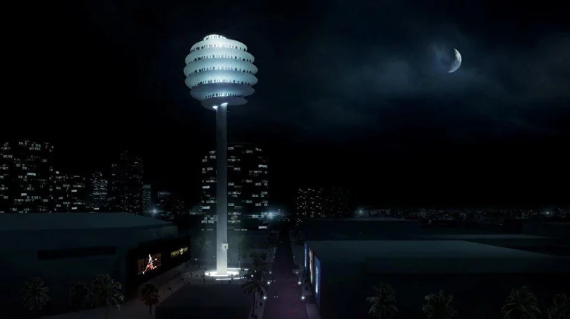 The Pin will use LED lights for night-time illumination (Image: BIG)