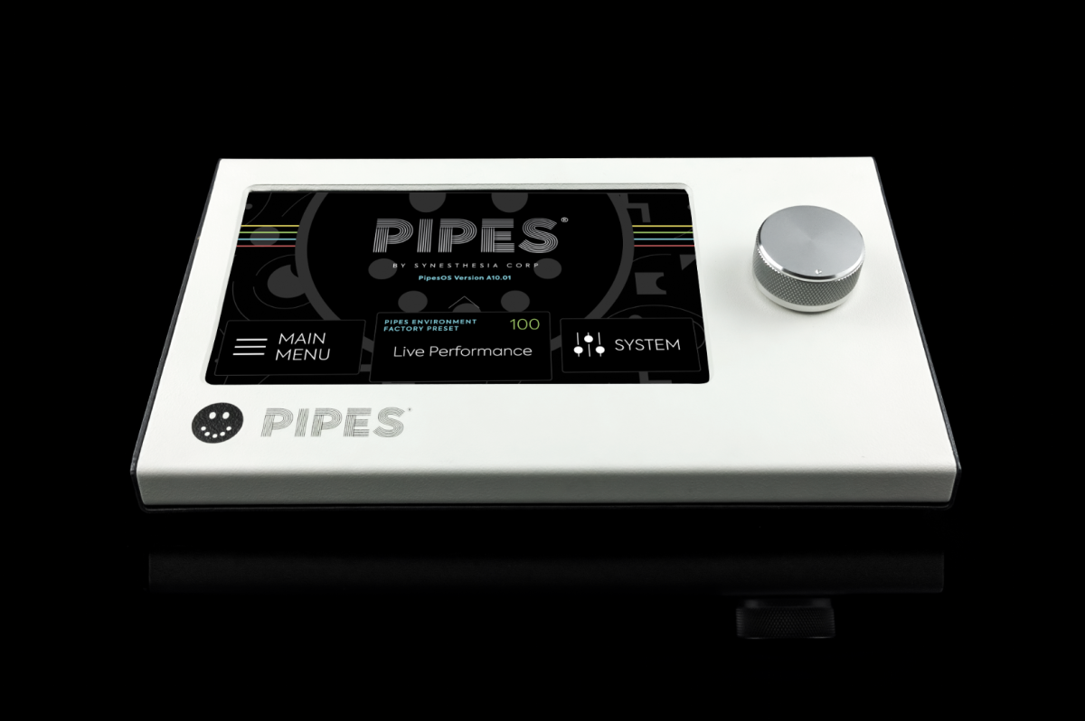 To the top of its road-ready steel and aluminum housing, Pipes has a 7-inch touchscreen, tablet-like user interface and control dial