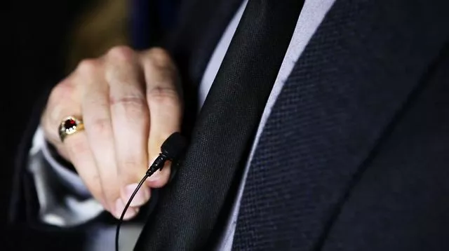 A user would attach the smartLav microphone to the clothing of the person to be recorded using the included durable mounting clip