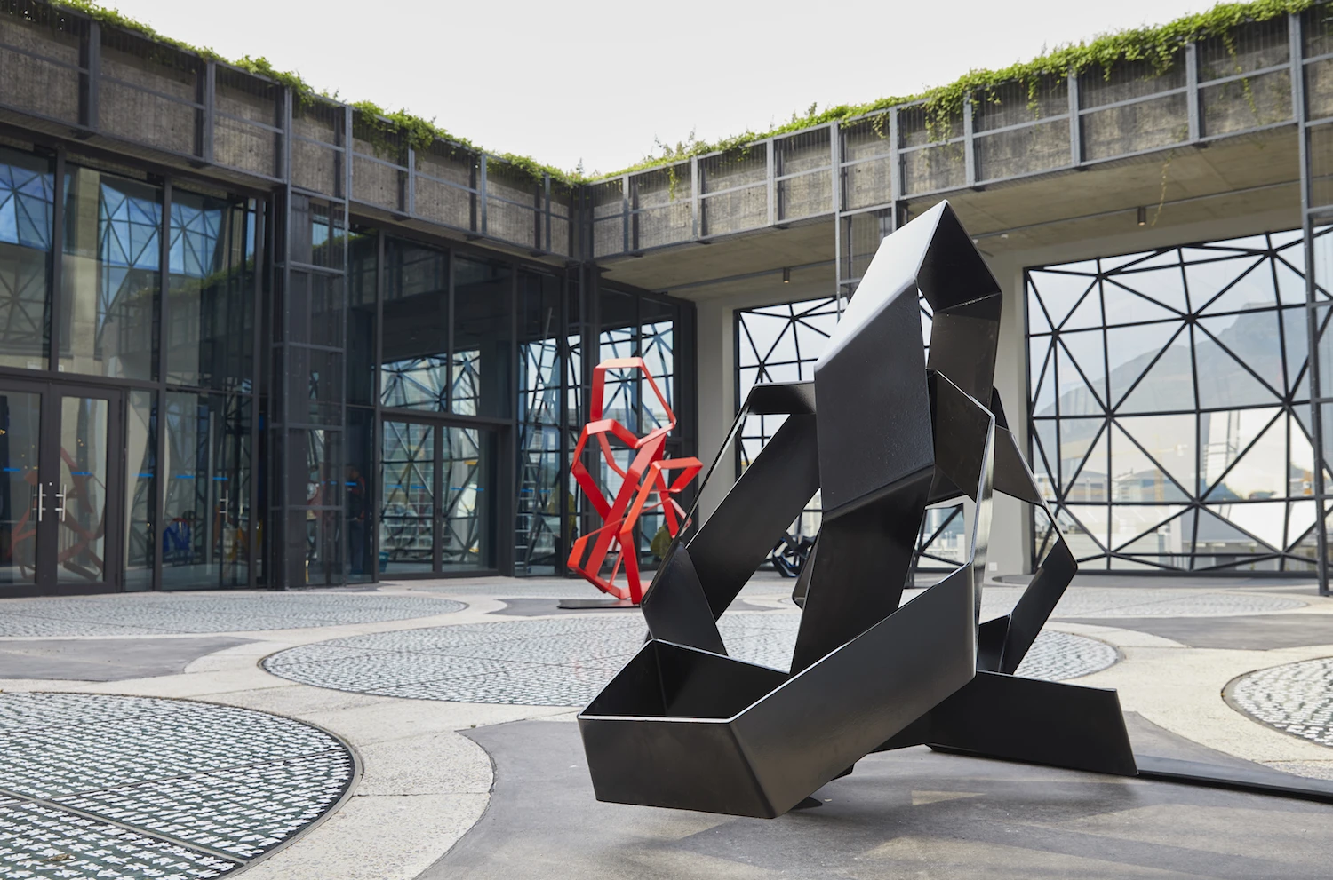 A small selection of the art on display in Zeitz MOCAA. Pictured is the sculpture garden