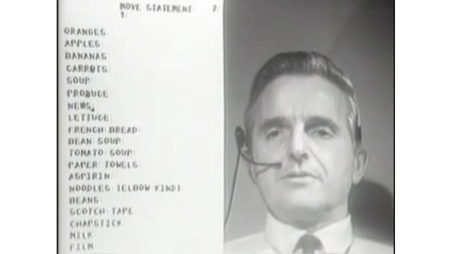 Douglas Engelbart demonstrating the mouse for the first time in 1968. Steve Jobs paid $40,000 to use the mouse/WYSIWYG as the basis of the Apple Macintosh operating system. Microsoft licensed it as the basis for Windows OS. Those first two licensees are now the world's two largest companies.
