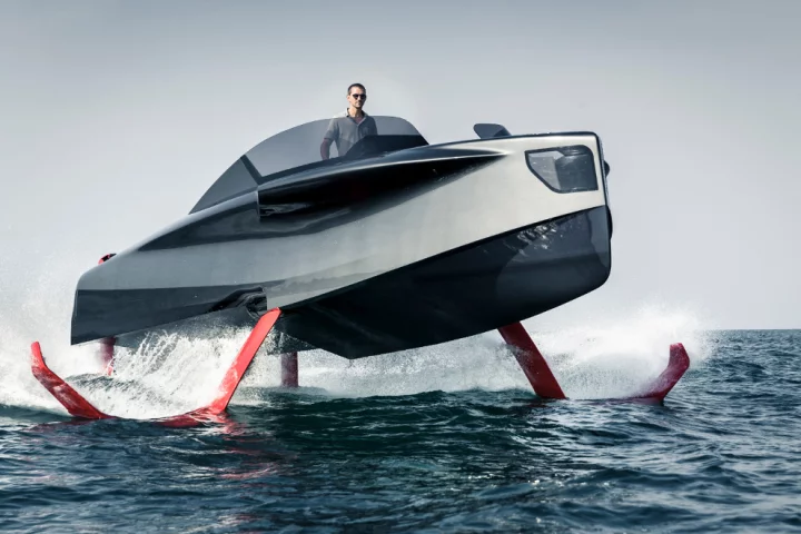 The Foiler is the latest hybrid electric luxury yacht / hydrofoil fusion incorporates an interesting diesel-electric propulsion system
