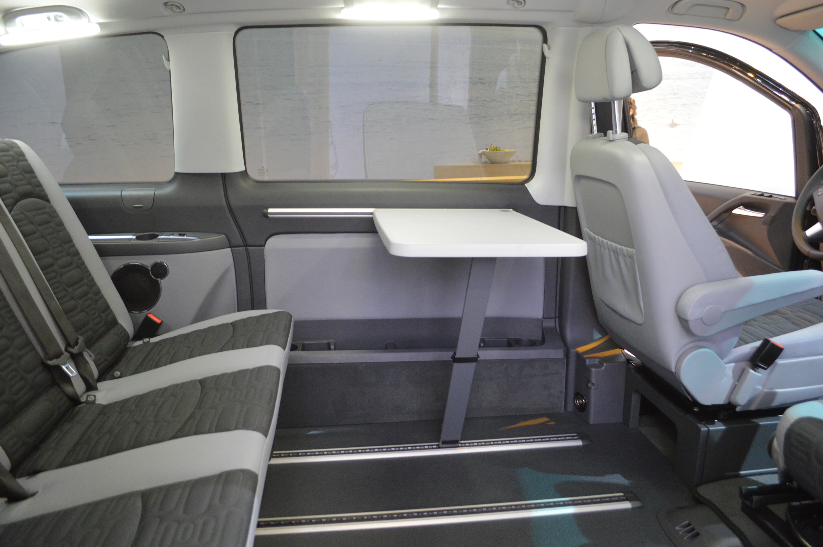 Mercedes Viano Marco Polo CDI 3.0 set up for dining and lounging