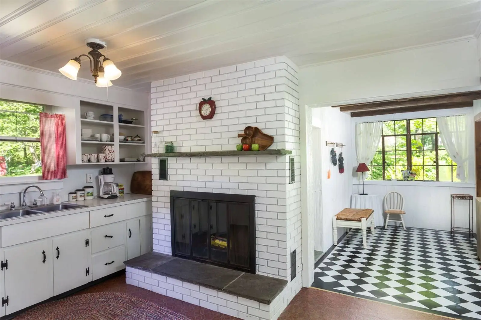 Kitchen inside the Tyringham Gingerbread House estate