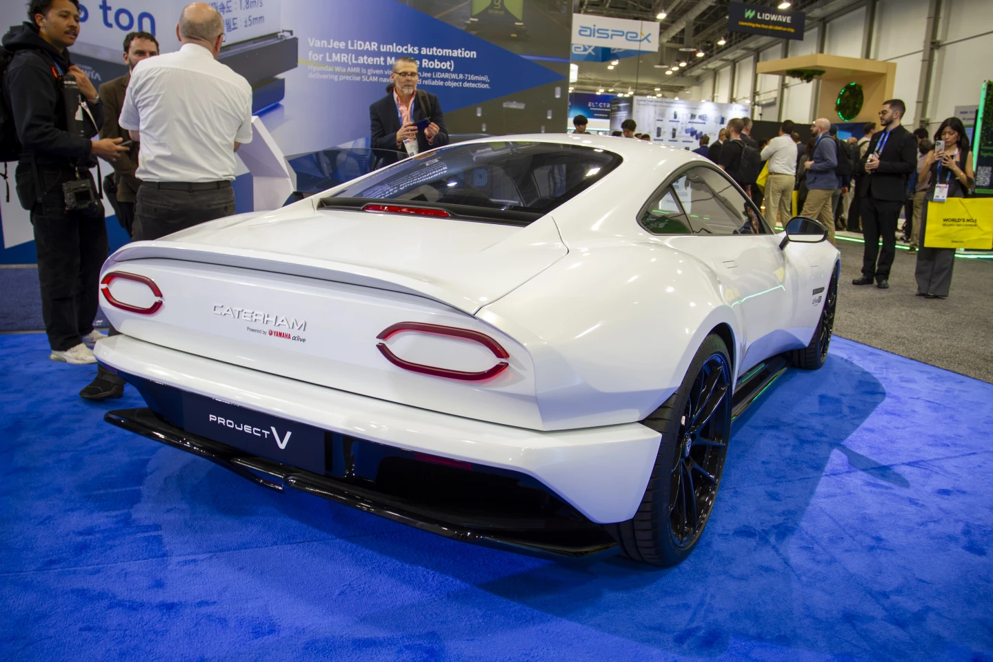 The Project V carries the same ethos as the Caterham's Seven model, even sporting the same dual-battery configuration