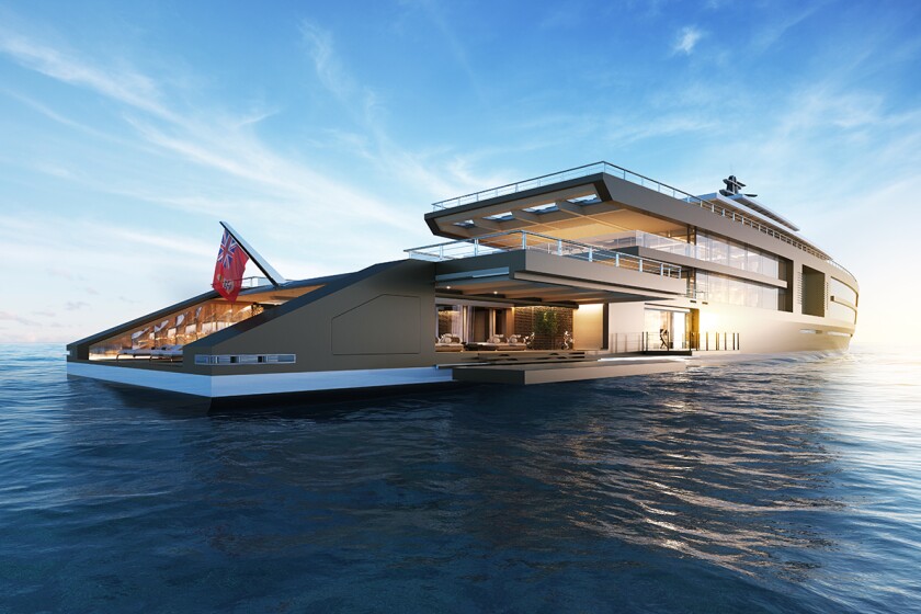 TheNature concept yacht features eight luxurious state and VIP suites and aspacious owner’s suite